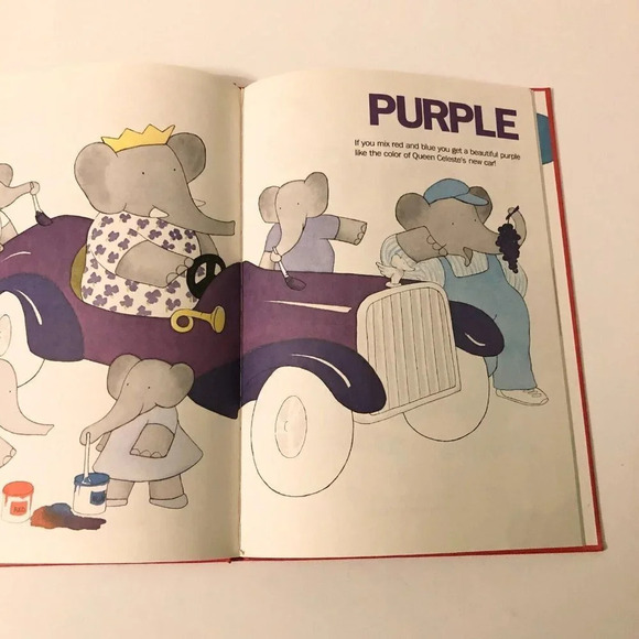 Vtg 1984 Babars Book of Color by Laurent DeBrunhoff Random House - Picture 14 of 16